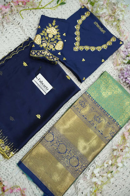 దక్షిణ భారత పండుగ సాంప్రదాయ హాఫ్ చీర (ఛవి) 