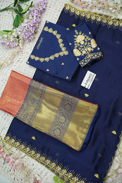 దక్షిణ భారత పండుగ సాంప్రదాయ హాఫ్ చీర (ఛవి) 