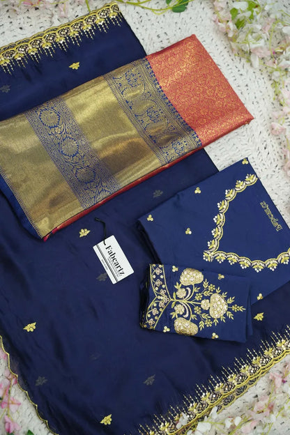 దక్షిణ భారత పండుగ సాంప్రదాయ హాఫ్ చీర (ఛవి) 