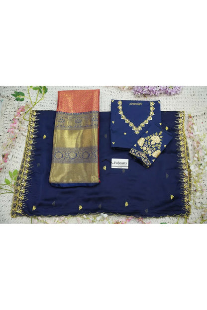 దక్షిణ భారత పండుగ సాంప్రదాయ హాఫ్ చీర (ఛవి) 