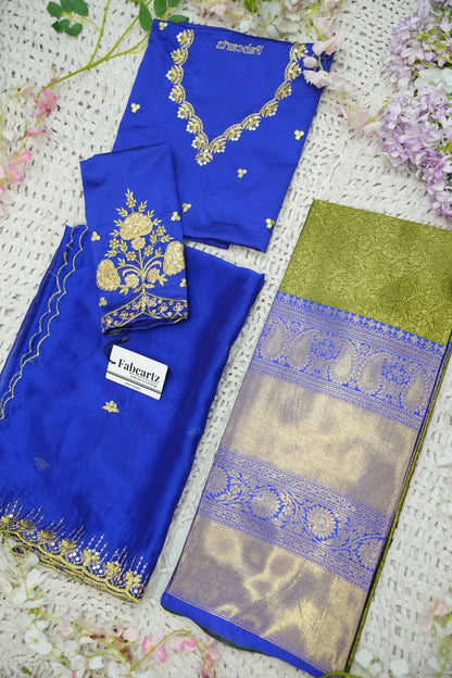 దక్షిణ భారత పండుగ సాంప్రదాయ హాఫ్ చీర (ఛవి) 