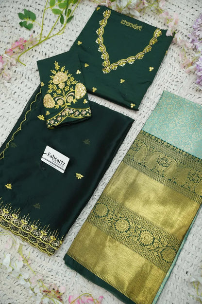 దక్షిణ భారత పండుగ సాంప్రదాయ హాఫ్ చీర (ఛవి) 