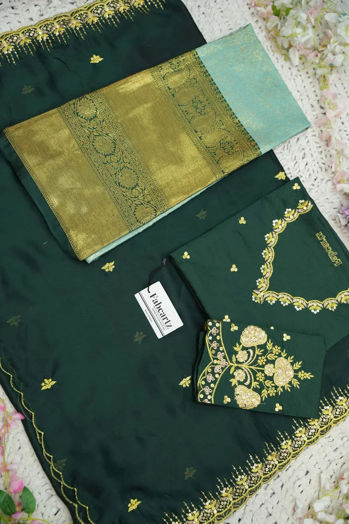 దక్షిణ భారత పండుగ సాంప్రదాయ హాఫ్ చీర (ఛవి) 