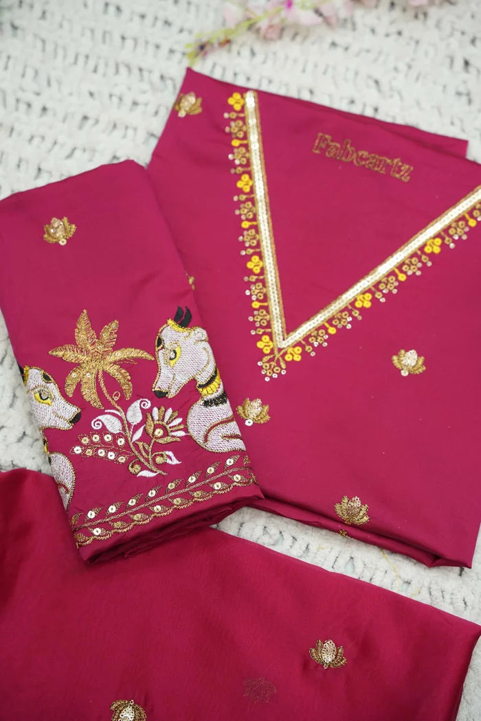 దక్షిణ భారత పండుగ సాంప్రదాయ హాఫ్ చీర (ఛవి) 