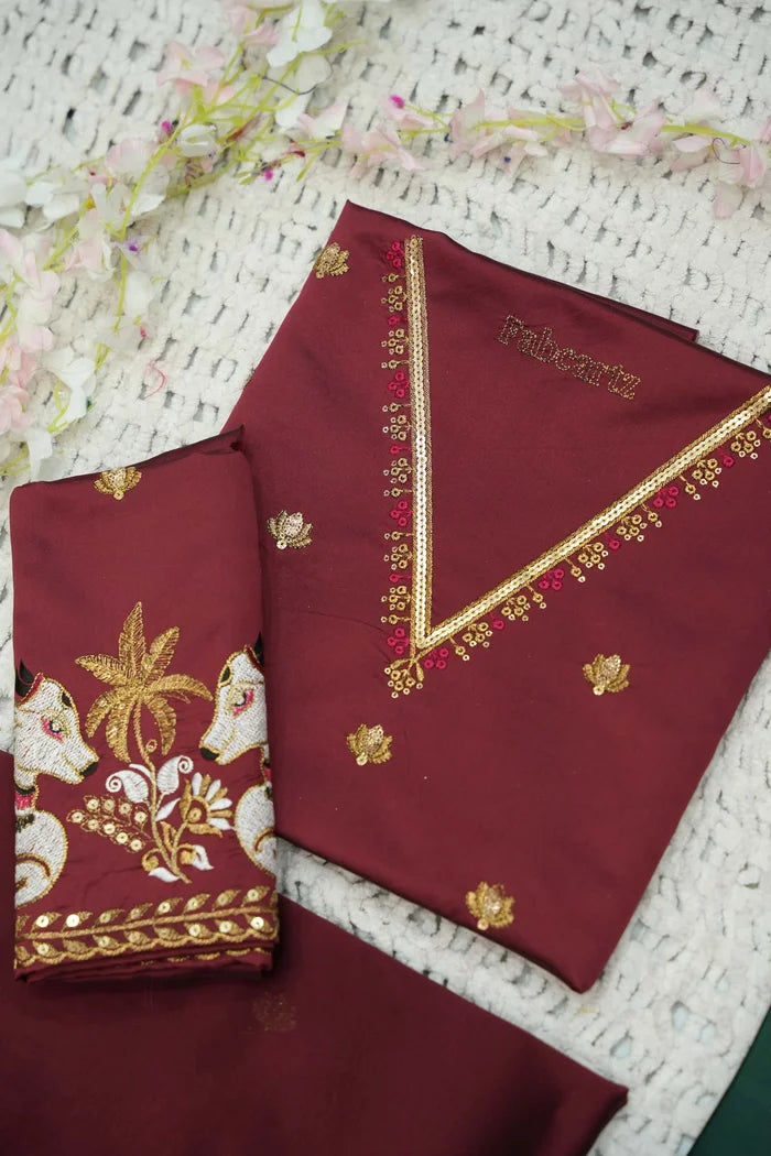 దక్షిణ భారత పండుగ సాంప్రదాయ హాఫ్ చీర (ఛవి) 