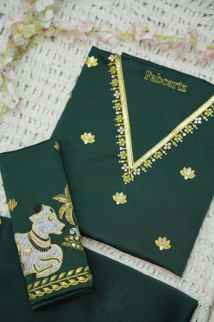 దక్షిణ భారత పండుగ సాంప్రదాయ హాఫ్ చీర (ఛవి) 