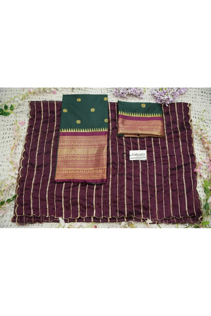 దక్షిణ భారత పండుగ సాంప్రదాయ హాఫ్ చీర (ఛవి) 