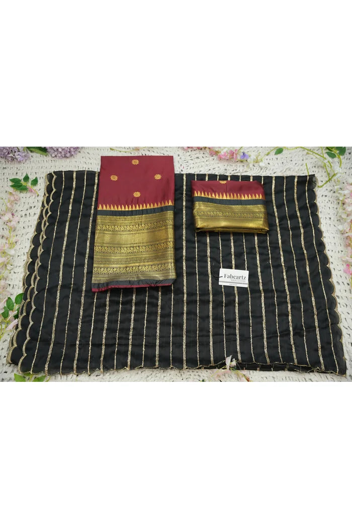 దక్షిణ భారత పండుగ సాంప్రదాయ హాఫ్ చీర (ఛవి) 