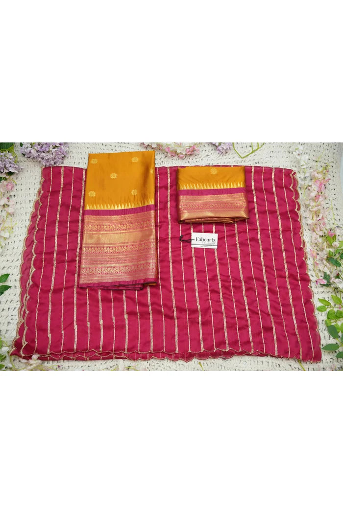 దక్షిణ భారత పండుగ సాంప్రదాయ హాఫ్ చీర (ఛవి) 