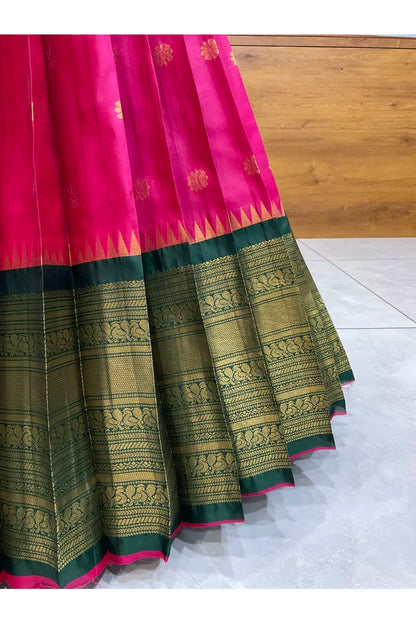 దక్షిణ భారత పండుగ సాంప్రదాయ హాఫ్ చీర (ఛవి) 