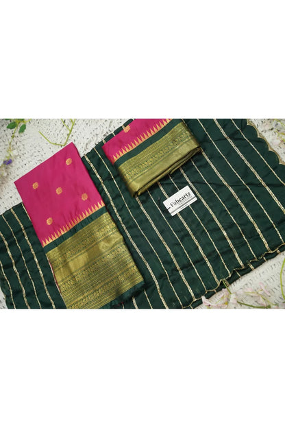 దక్షిణ భారత పండుగ సాంప్రదాయ హాఫ్ చీర (ఛవి) 