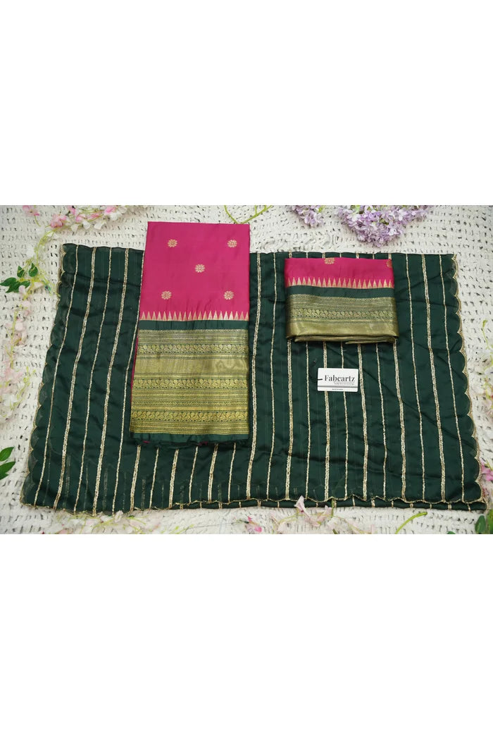 దక్షిణ భారత పండుగ సాంప్రదాయ హాఫ్ చీర (ఛవి) 