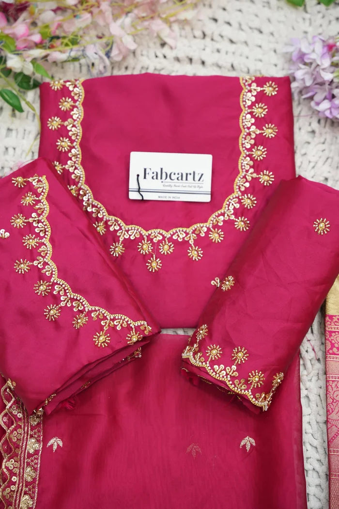 దక్షిణ భారత పండుగ సాంప్రదాయ హాఫ్ చీర (ఛవి) 