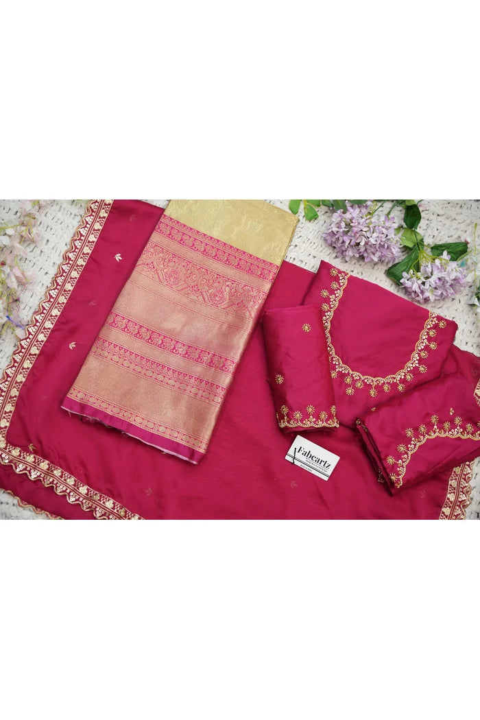 దక్షిణ భారత పండుగ సాంప్రదాయ హాఫ్ చీర (ఛవి) 