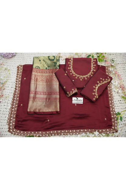 దక్షిణ భారత పండుగ సాంప్రదాయ హాఫ్ చీర (ఛవి) 