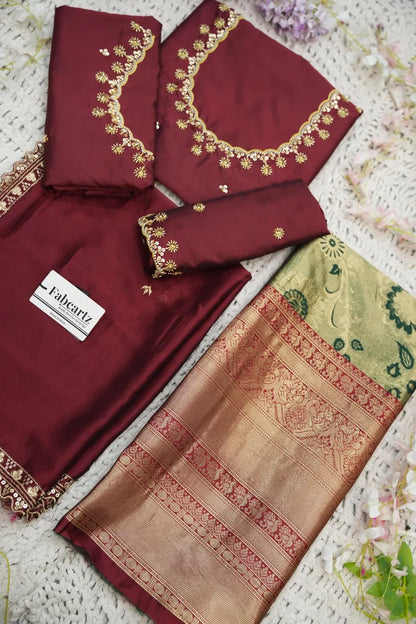 దక్షిణ భారత పండుగ సాంప్రదాయ హాఫ్ చీర (ఛవి) 