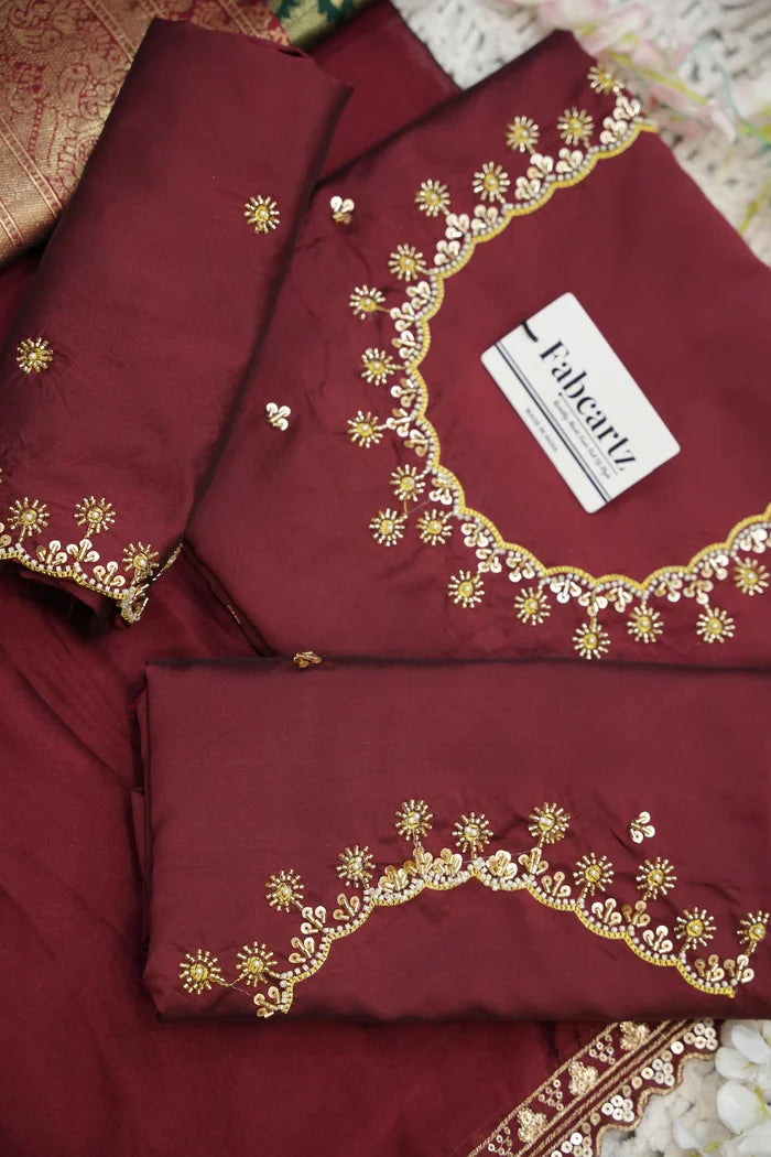 దక్షిణ భారత పండుగ సాంప్రదాయ హాఫ్ చీర (ఛవి) 