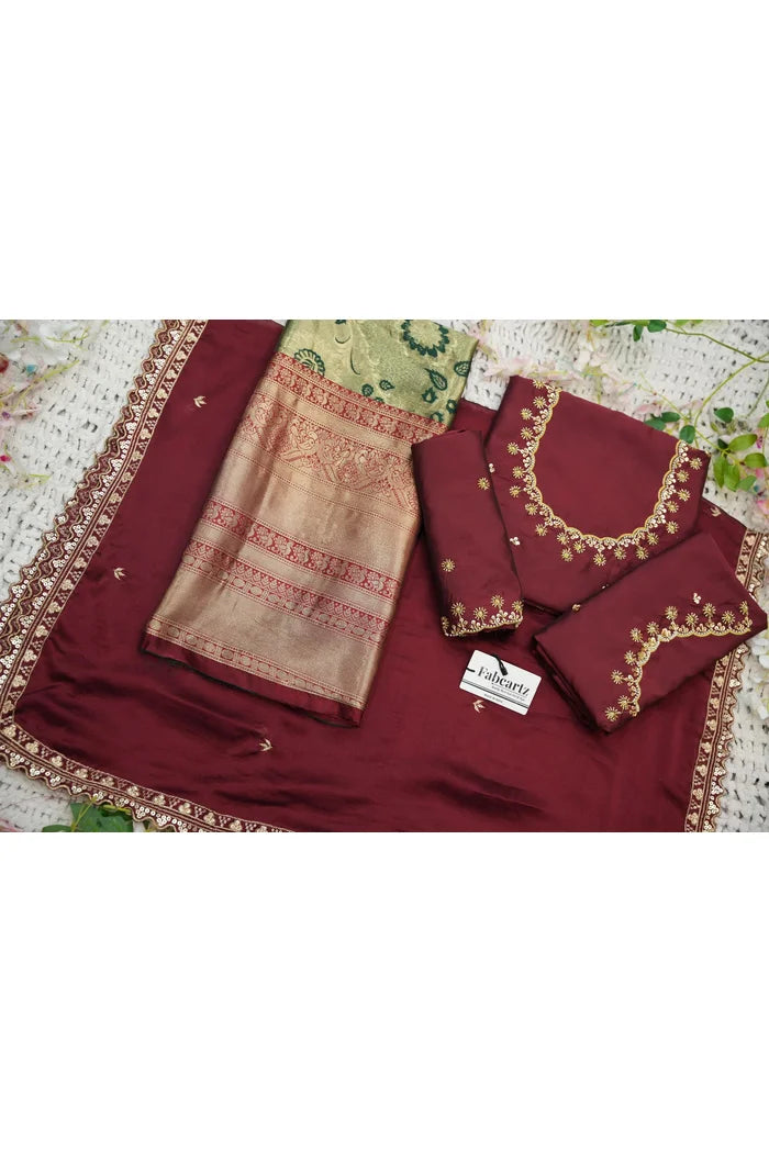 దక్షిణ భారత పండుగ సాంప్రదాయ హాఫ్ చీర (ఛవి) 