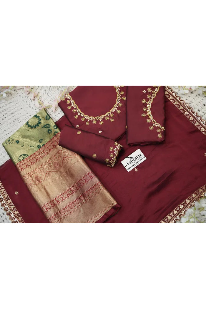 దక్షిణ భారత పండుగ సాంప్రదాయ హాఫ్ చీర (ఛవి) 