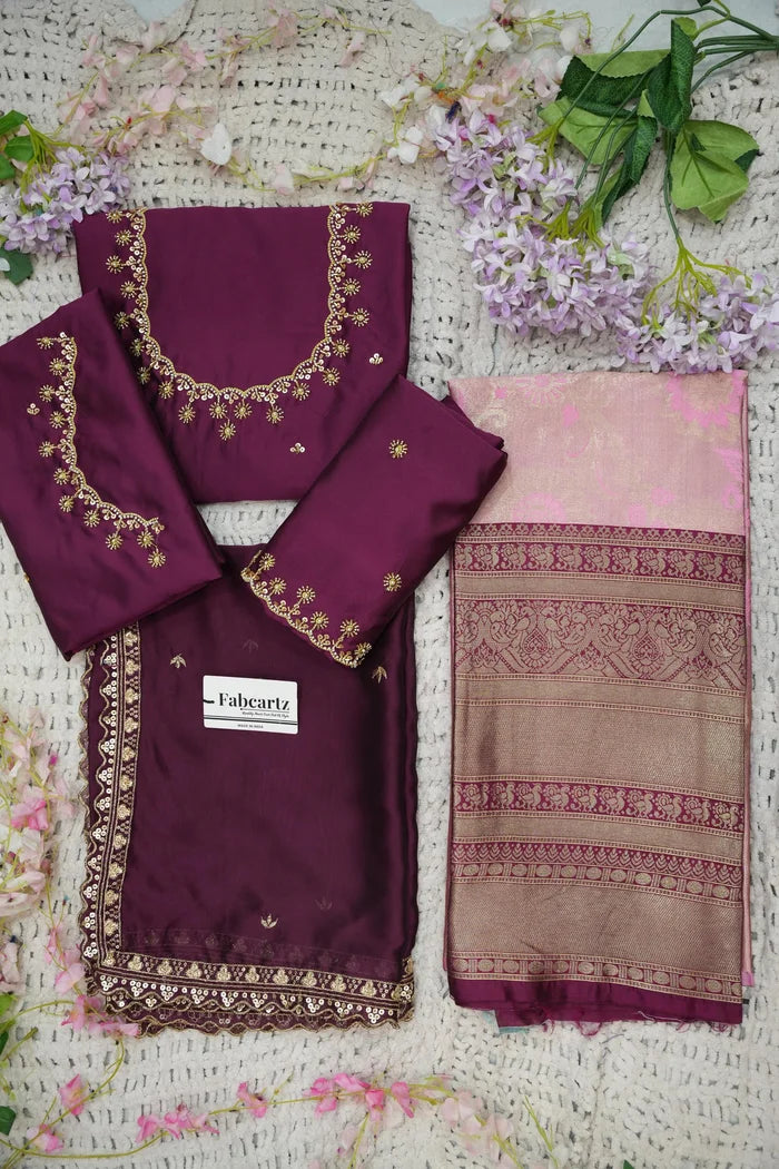 దక్షిణ భారత పండుగ సాంప్రదాయ హాఫ్ చీర (ఛవి) 