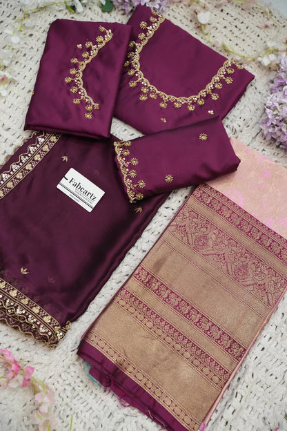 దక్షిణ భారత పండుగ సాంప్రదాయ హాఫ్ చీర (ఛవి) 