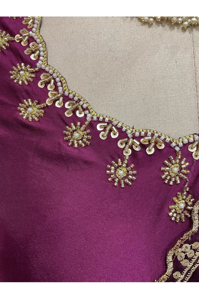 దక్షిణ భారత పండుగ సాంప్రదాయ హాఫ్ చీర (ఛవి) 