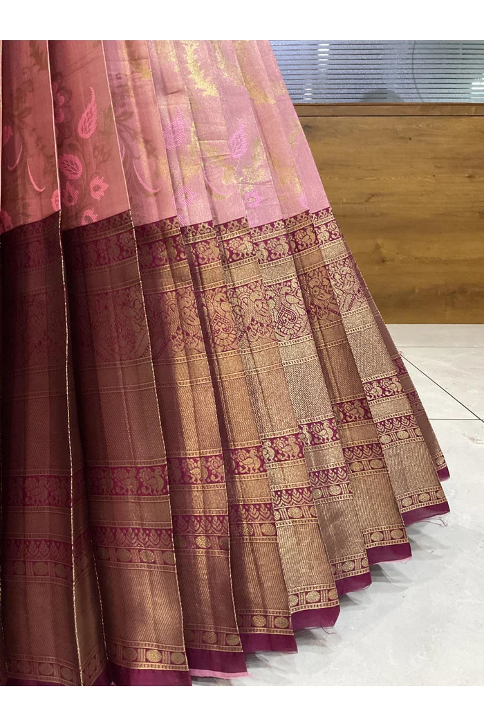 దక్షిణ భారత పండుగ సాంప్రదాయ హాఫ్ చీర (ఛవి) 