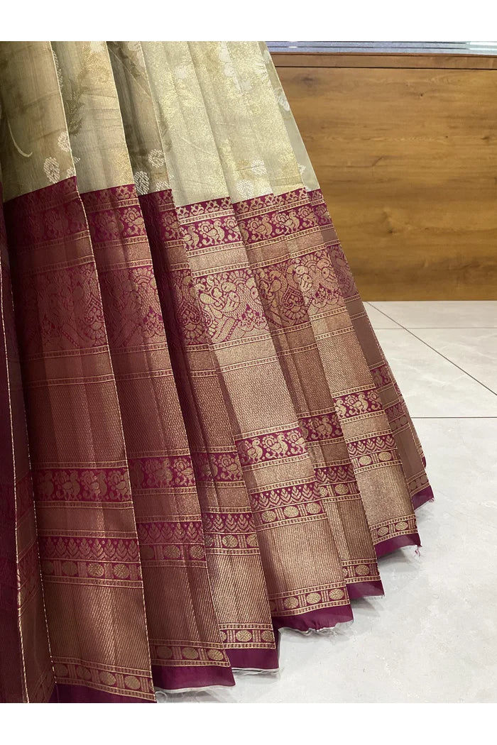 దక్షిణ భారత పండుగ సాంప్రదాయ హాఫ్ చీర (ఛవి) 