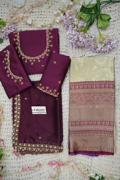 దక్షిణ భారత పండుగ సాంప్రదాయ హాఫ్ చీర (ఛవి) 