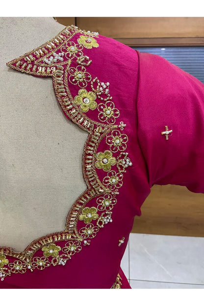 దక్షిణ భారత పండుగ సాంప్రదాయ హాఫ్ చీర (ఛవి) 