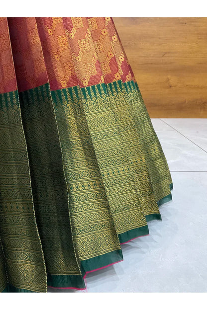 దక్షిణ భారత పండుగ సాంప్రదాయ హాఫ్ చీర (ఛవి) 