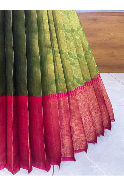 దక్షిణ భారత పండుగ సాంప్రదాయ హాఫ్ చీర (ఛవి) 