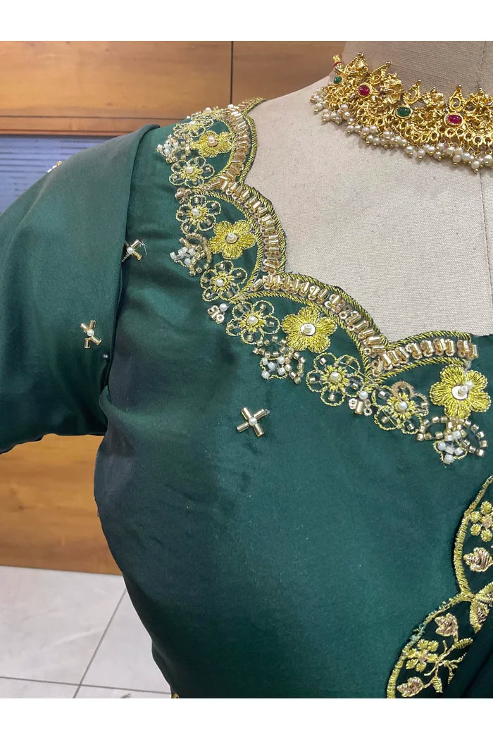 దక్షిణ భారత పండుగ సాంప్రదాయ హాఫ్ చీర (ఛవి) 