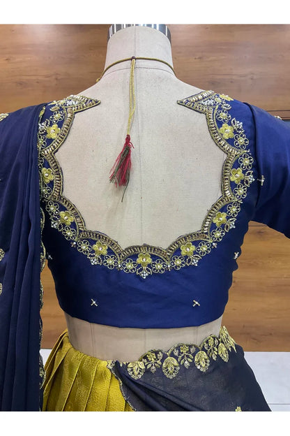 దక్షిణ భారత పండుగ సాంప్రదాయ హాఫ్ చీర (ఛవి) 