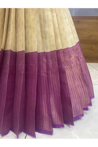 దక్షిణ భారత పండుగ సాంప్రదాయ హాఫ్ చీర (ఛవి) 