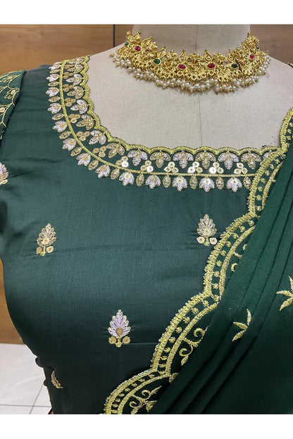 దక్షిణ భారత పండుగ సాంప్రదాయ హాఫ్ చీర (ఛవి) 