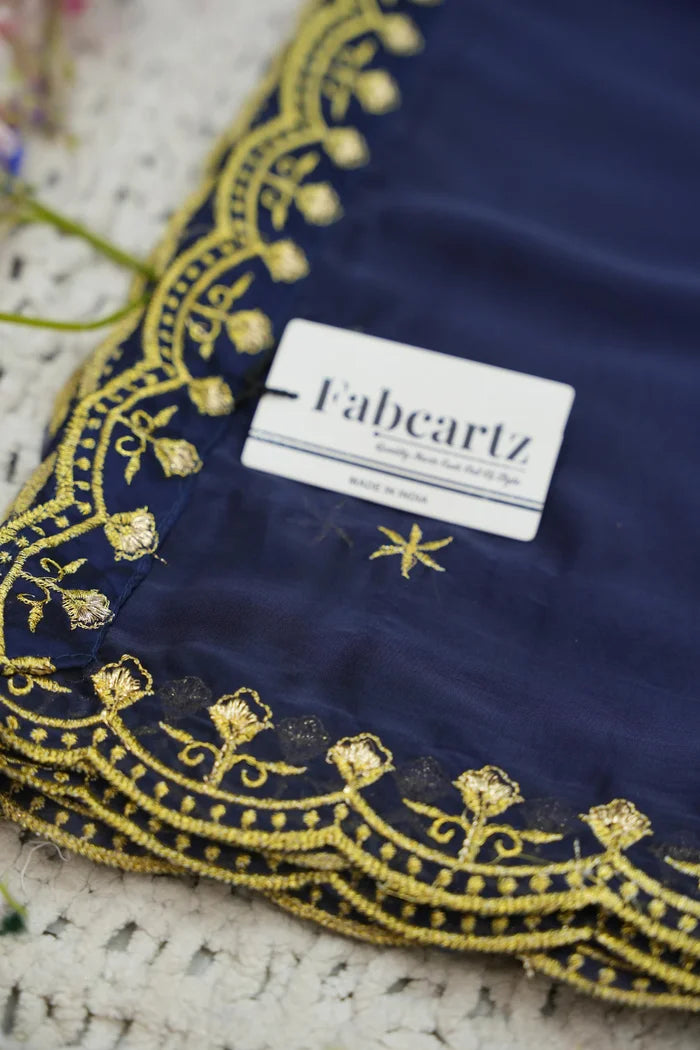 Beautiful South Indian Style Half Saree with Embroidery Work and Beads Work Blouse and Dupatta for Women | Reet KV