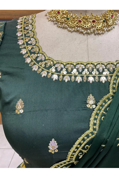 దక్షిణ భారత పండుగ సాంప్రదాయ హాఫ్ చీర (ఛవి) 