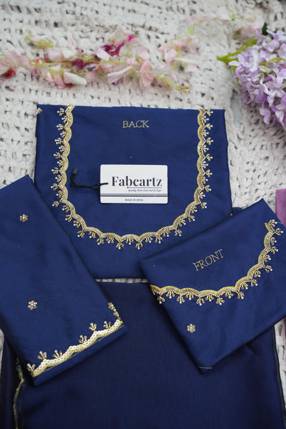 Beautiful South Indian Style Half Saree with (Hand Work) Beads Work Blouse and Dupatta for Women | Jyotiii