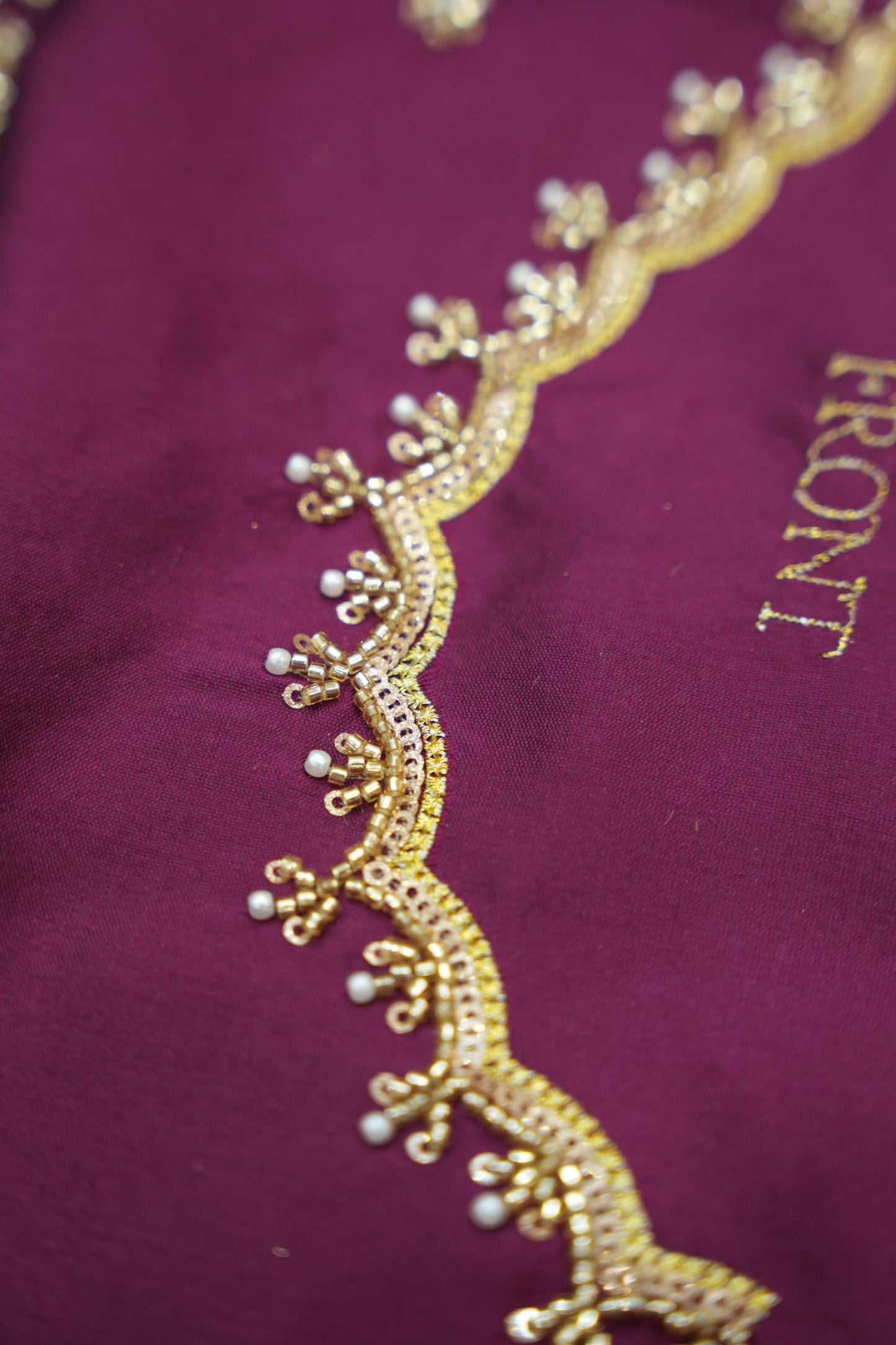 Beautiful South Indian Style Half Saree with (Hand Work) Beads Work Blouse and Dupatta for Women | Jyotiii