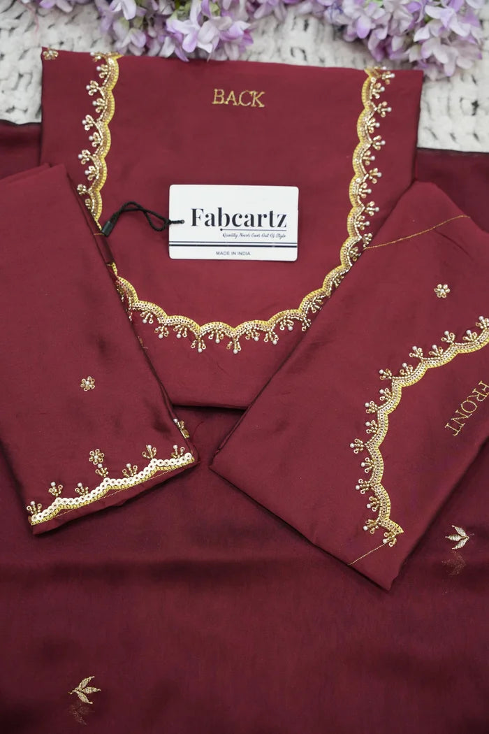 Beautiful South Indian Style Half Saree with Beads Work Blouse and Dupatta for Women | Sanskruti