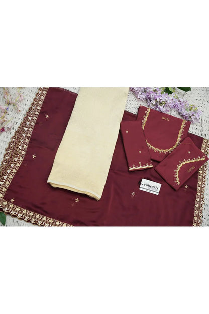 Beautiful South Indian Style Half Saree with Beads Work Blouse and Dupatta for Women | Sanskruti