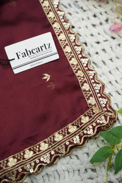 Beautiful South Indian Style Half Saree with Beads Work Blouse and Dupatta for Women | Sanskruti Kv