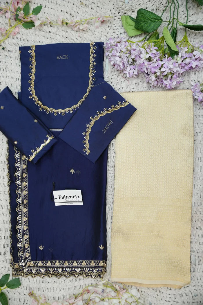 Beautiful South Indian Style Half Saree with Beads Work Blouse and Dupatta for Women | Sanskruti Kv