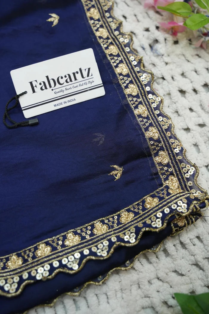 Beautiful South Indian Style Half Saree with Beads Work Blouse and Dupatta for Women | Sanskruti Kv