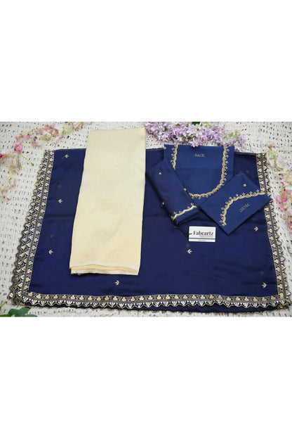 Beautiful South Indian Style Half Saree with Beads Work Blouse and Dupatta for Women | Sanskruti