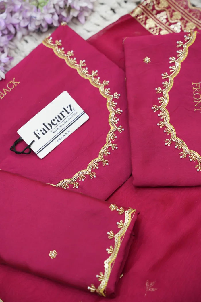 Beautiful South Indian Style Half Saree with Beads Work Blouse and Dupatta for Women | Sanskruti Kv