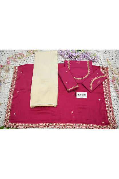 Beautiful South Indian Style Half Saree with Beads Work Blouse and Dupatta for Women | Sanskruti Kv