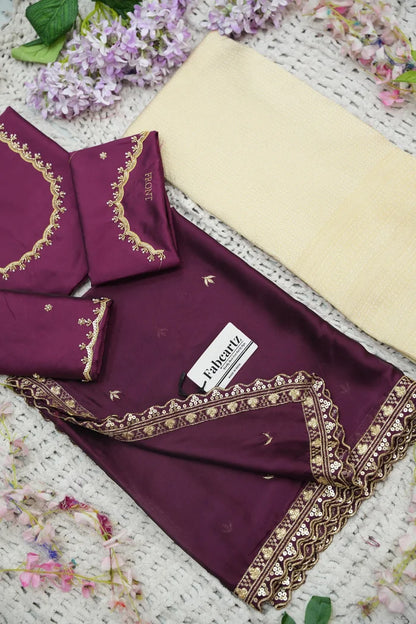 Beautiful South Indian Style Half Saree with Beads Work Blouse and Dupatta for Women | Sanskruti Kv