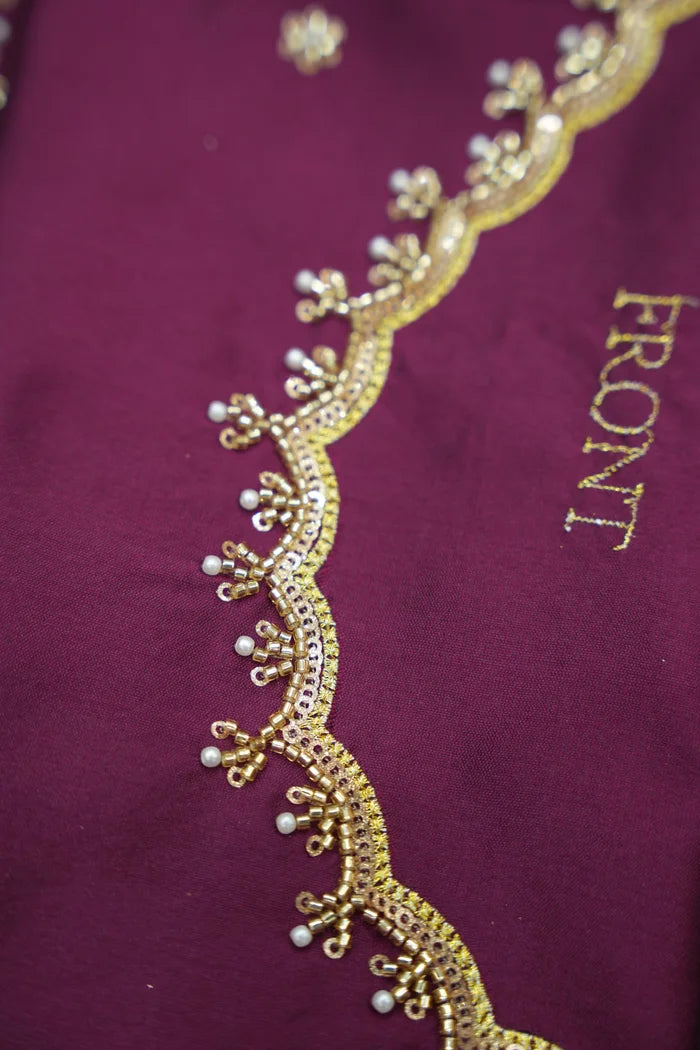 Beautiful South Indian Style Half Saree with Beads Work Blouse and Dupatta for Women | Sanskruti Kv
